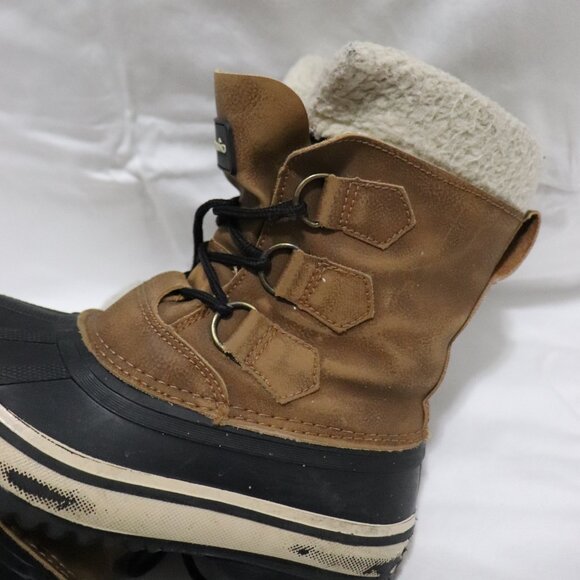 Outbound Brown Unisex Lace Up Sherpa Waterproof Outdoor Rain Winter Boots - Picture 10 of 12